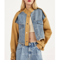 Women's Designer Two Color Jeans Jacket